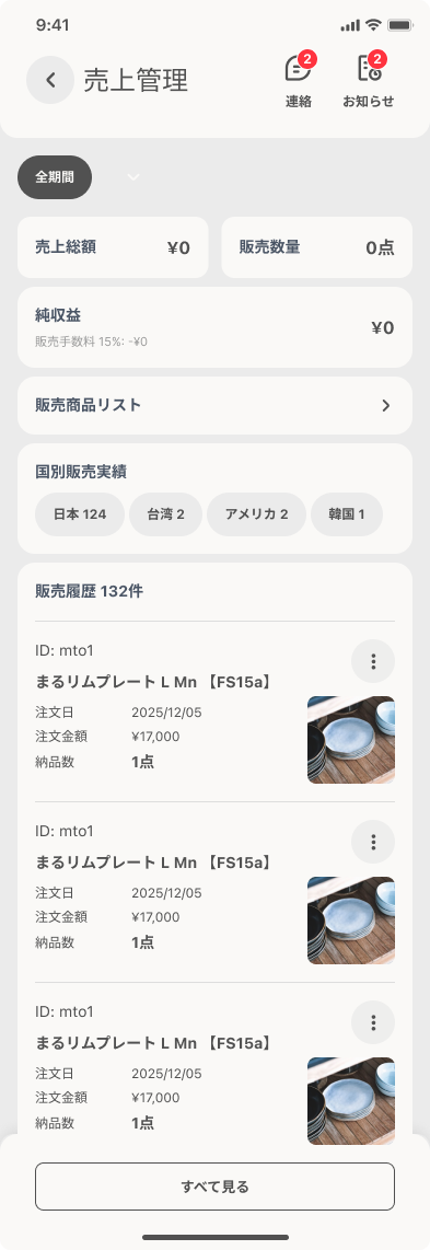 売上ダッシュボード 2